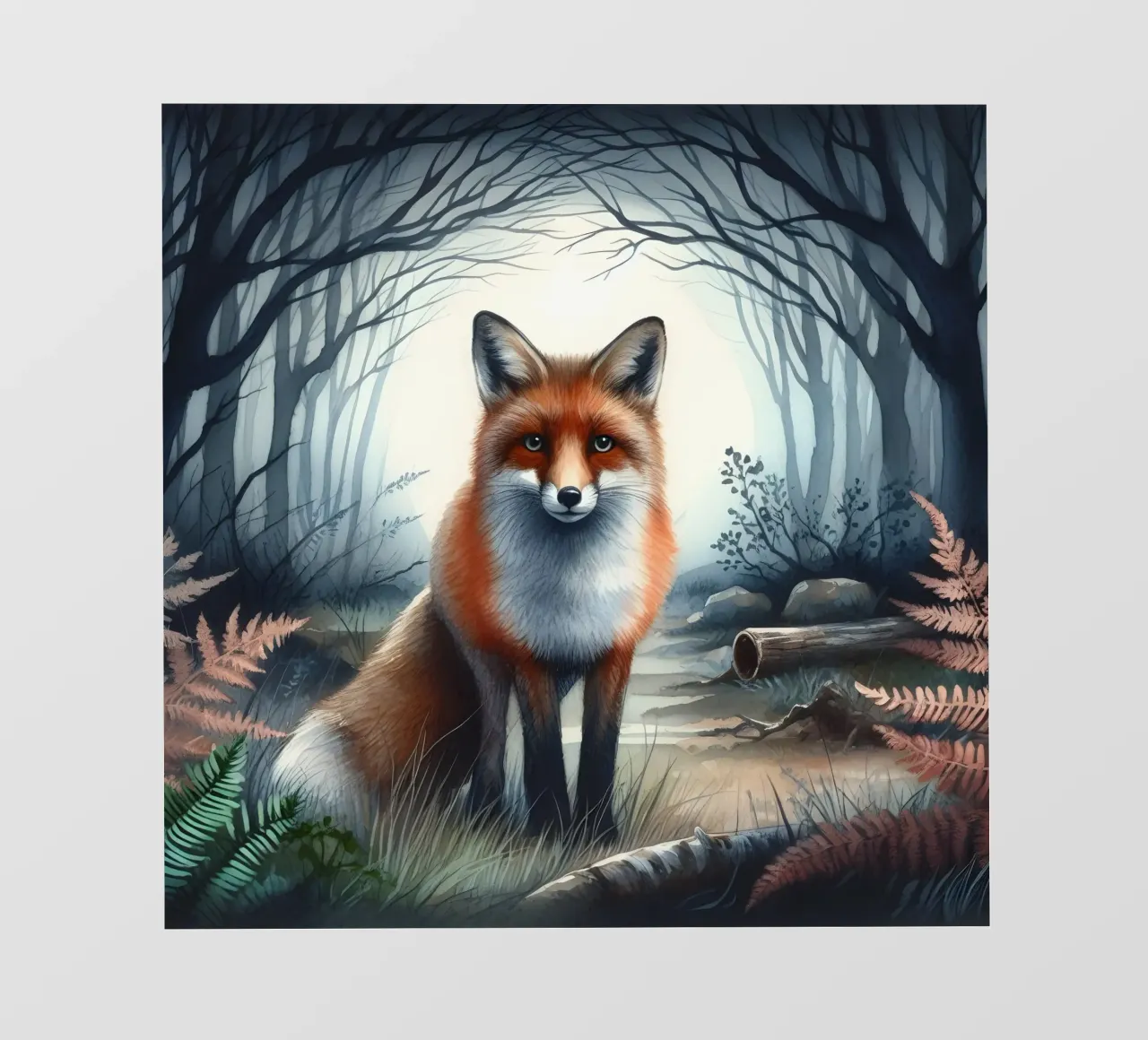 Der Fuchs im Wald Backlit Folie von ARTOMATIC