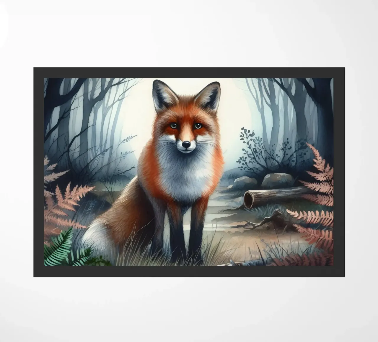 Fox In The Forest doormat by ARTOMATIC