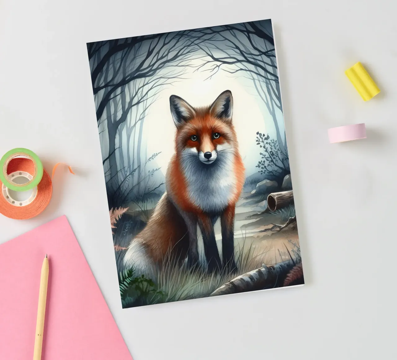 Fox In The Forest notebook by ARTOMATIC