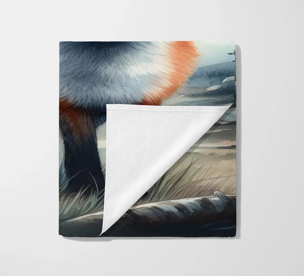 Fox In The Forest beach towel by ARTOMATIC