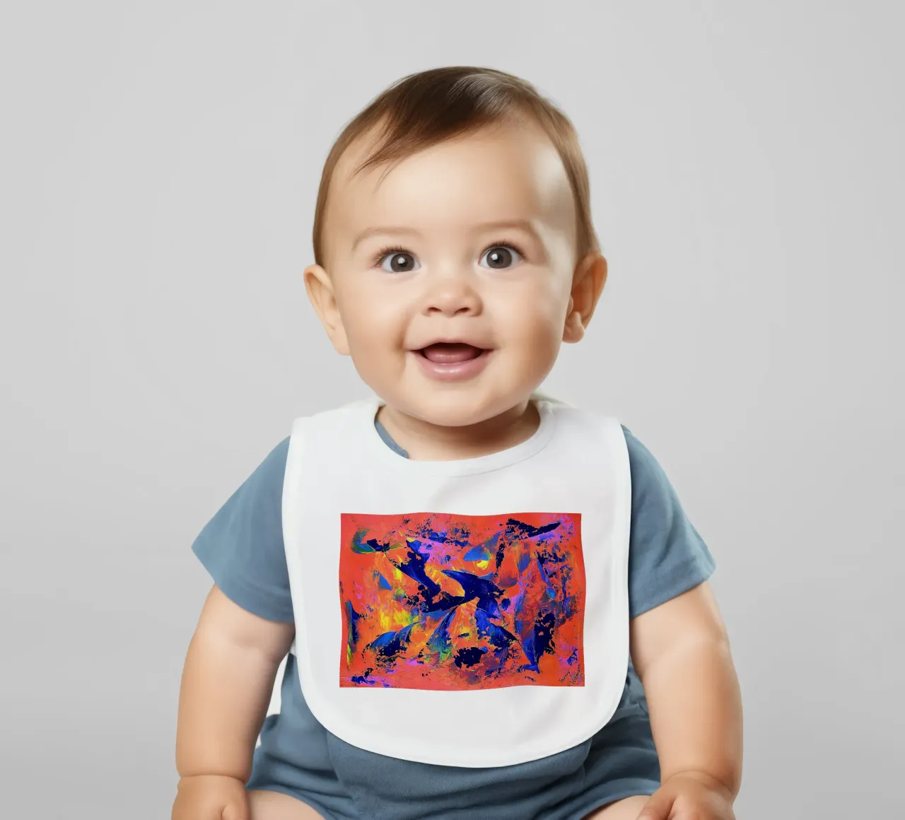 IDEAL GIFT 65 bavaglino da Thierry Vobmann Abstract painting