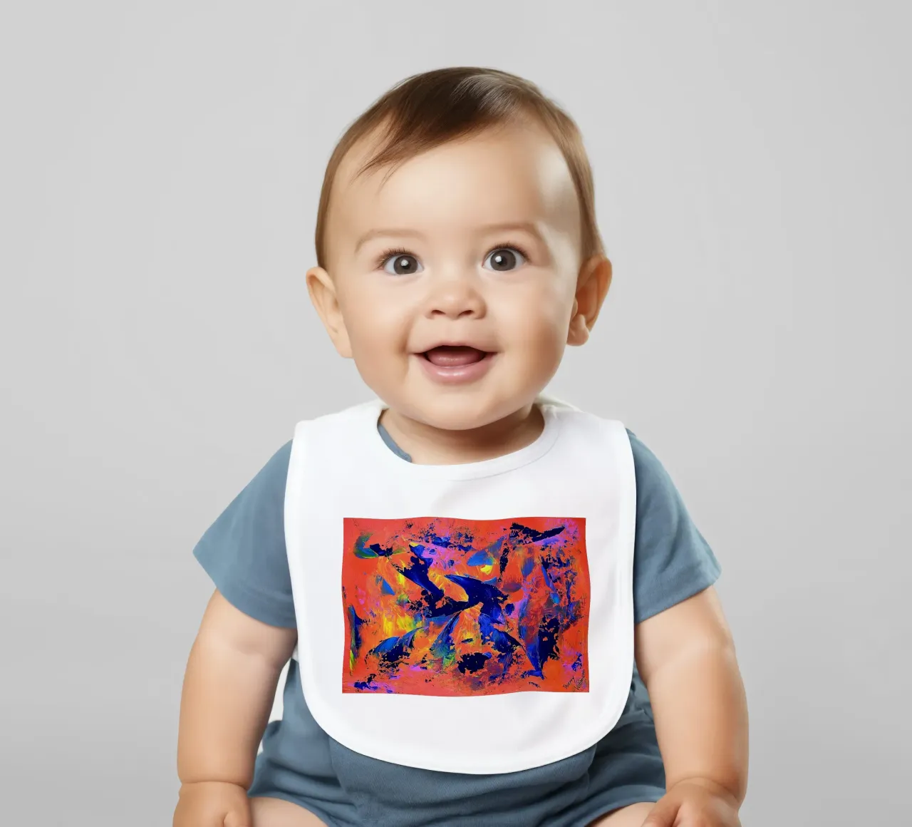 IDEAL GIFT 65 bavaglino da Thierry Vobmann Abstract painting