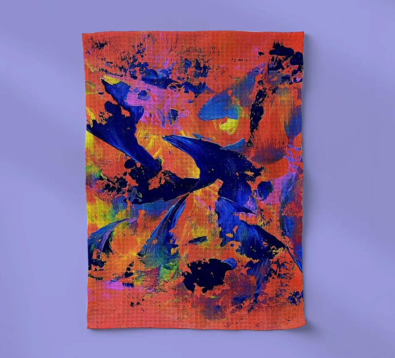 IDEAL GIFT 65 tea towel by Thierry Vobmann Abstract painting