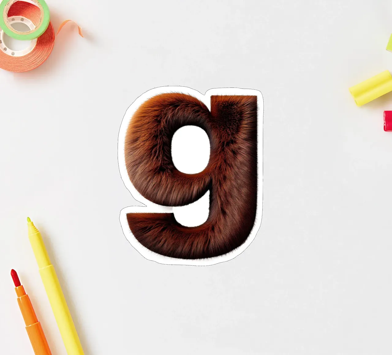 g – grizzly bear sticker by The True Type
