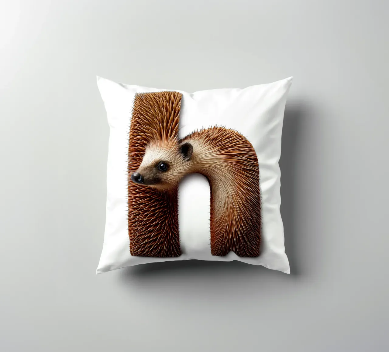 h – hedgehog cuscino da The True Type