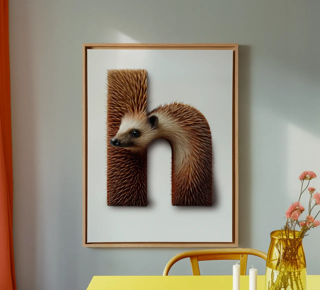 h – hedgehog tela con Cornice a cassetta da The True Type