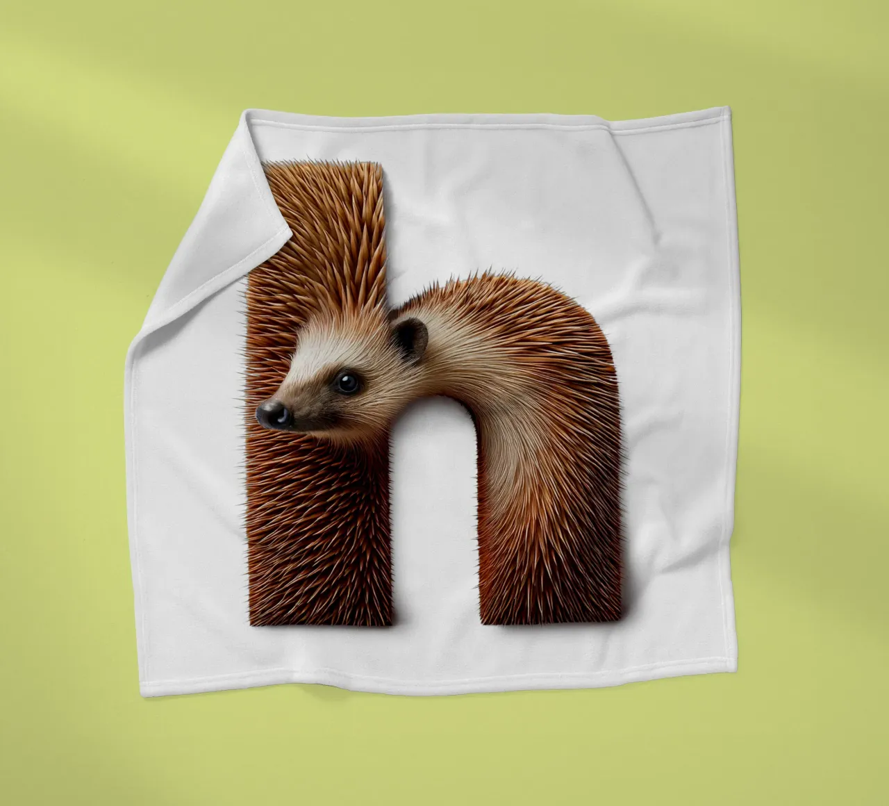 h – hedgehog coperta in pile da The True Type
