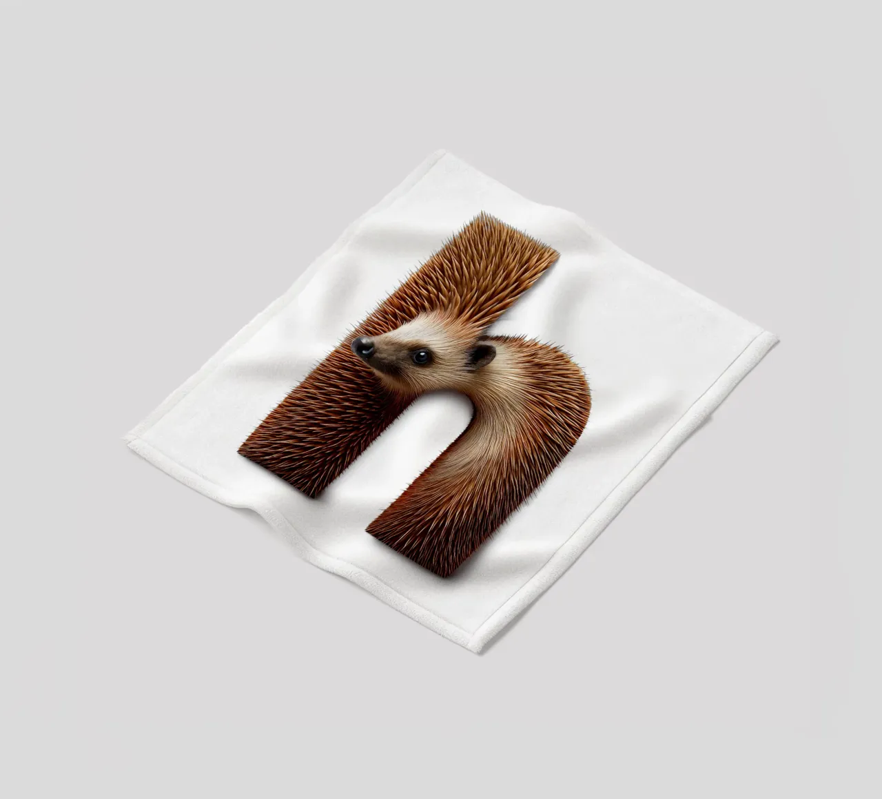 h – hedgehog coperta in pile da The True Type