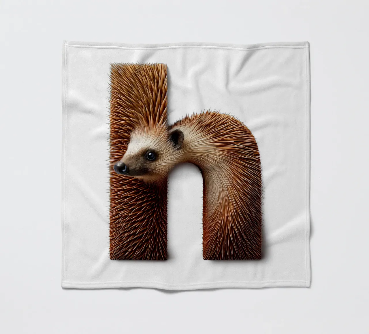 h – hedgehog coperta in pile da The True Type
