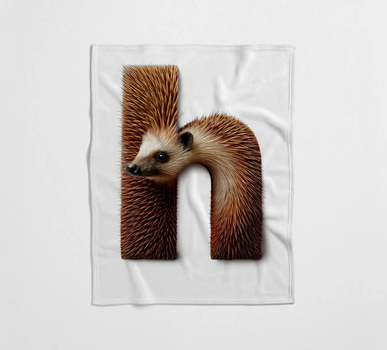 h – hedgehog coperta in pile da The True Type