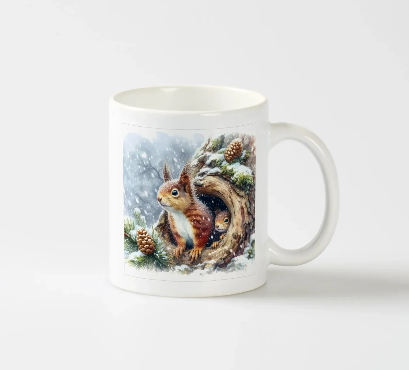 Red Squirrel ceramic mug by ARTOMATIC