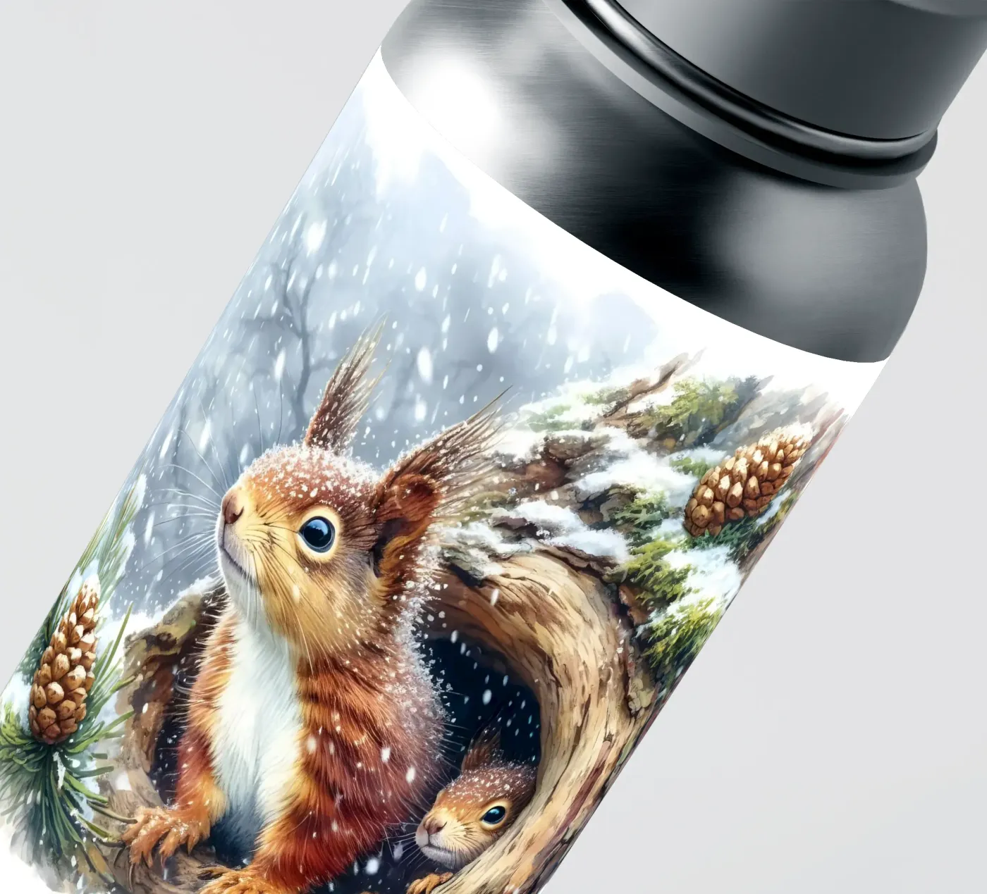 Scoiattolo rosso adesivo da ARTOMATIC