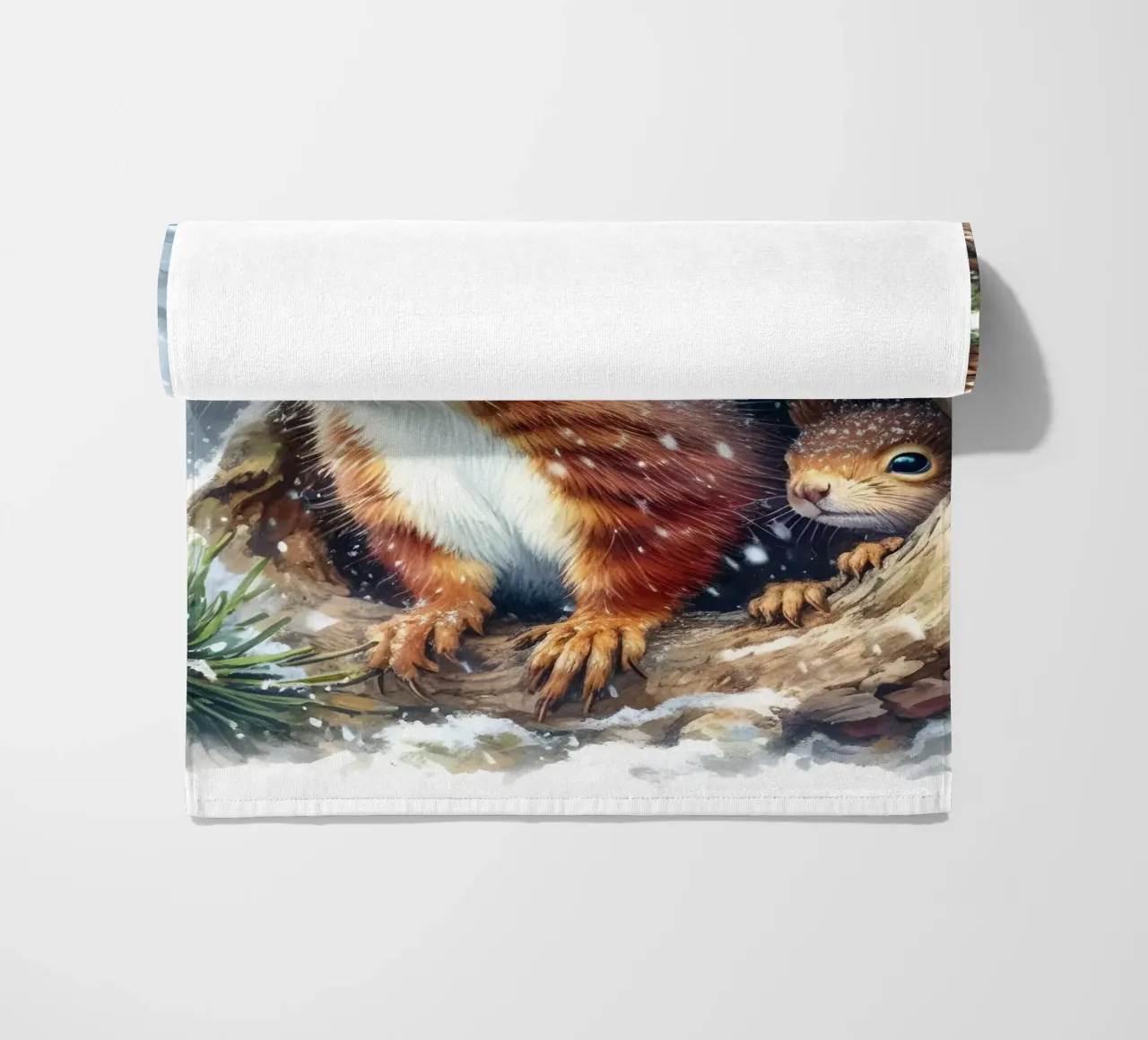 Scoiattolo rosso telo mare da ARTOMATIC