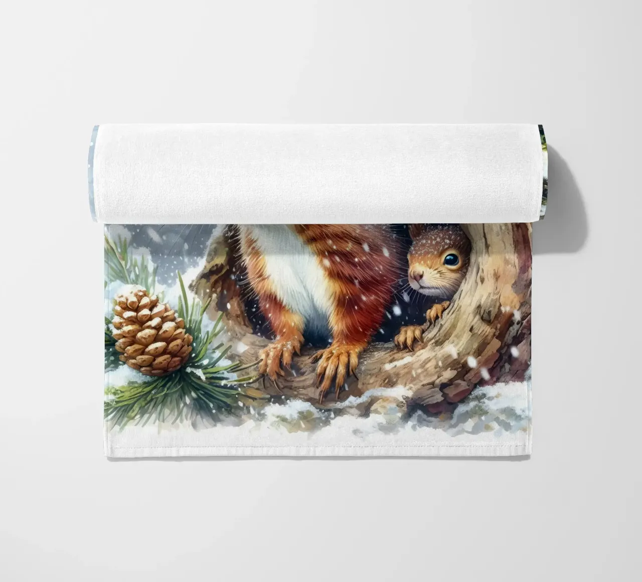 Scoiattolo rosso telo mare da ARTOMATIC