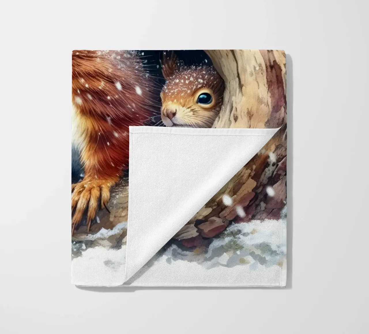 Scoiattolo rosso telo mare da ARTOMATIC