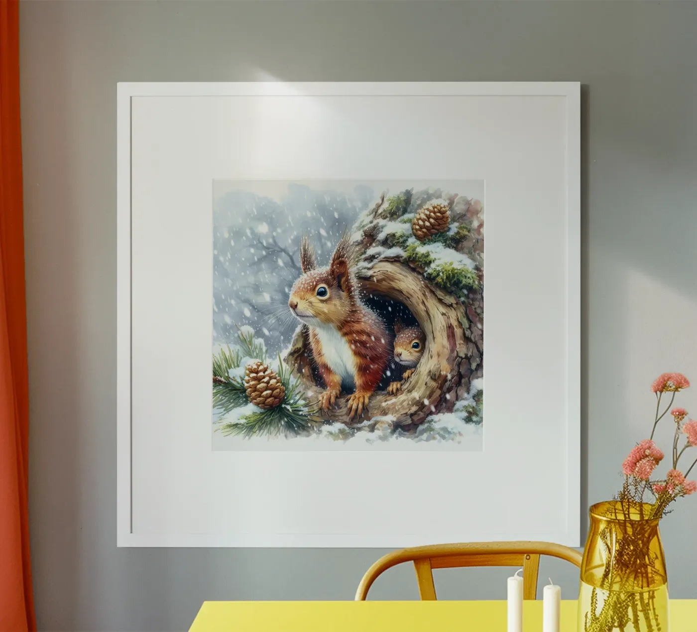 Red Squirrel poster by ARTOMATIC