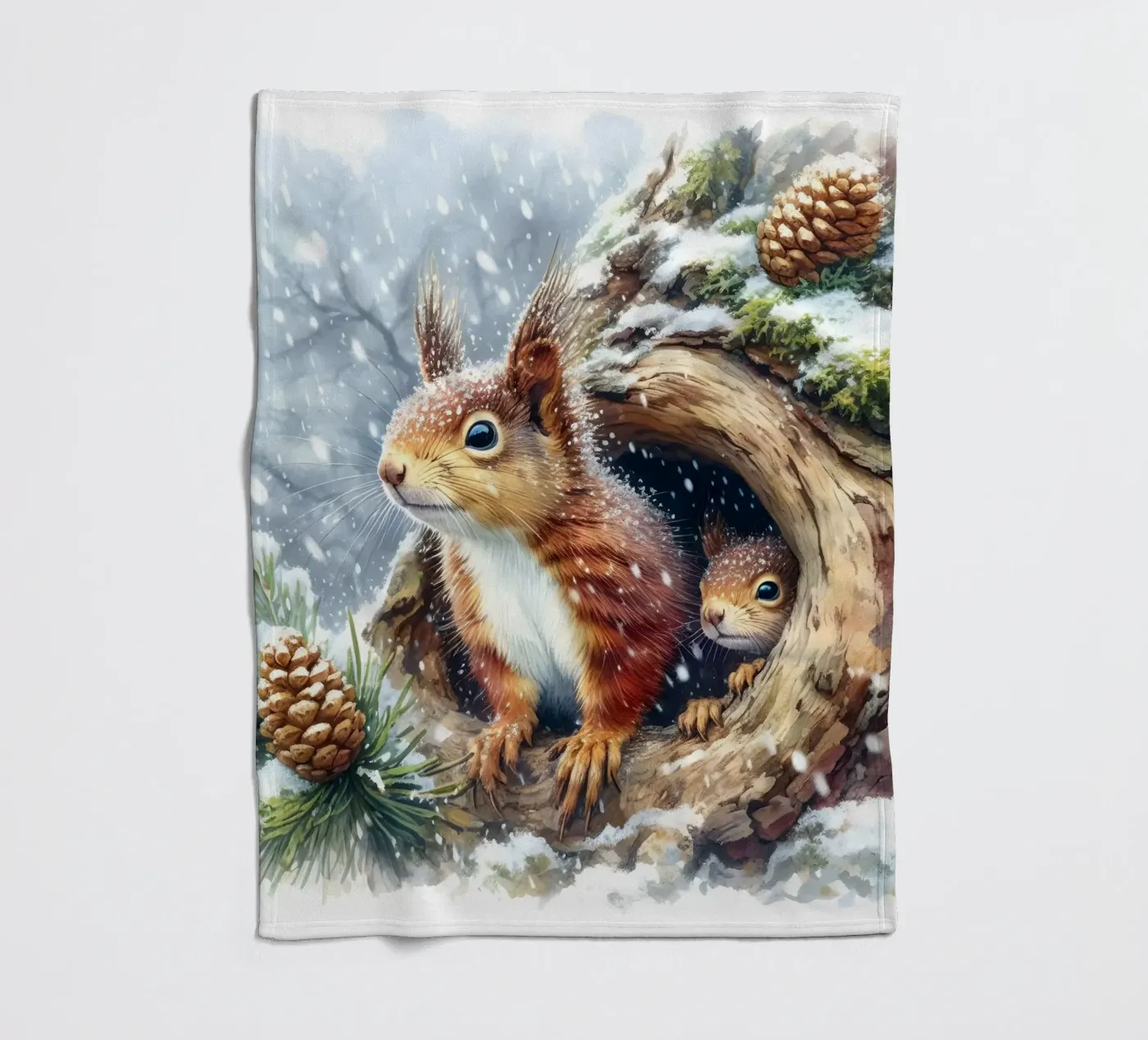 Rotes Eichhörnchen Fleecedecke von ARTOMATIC