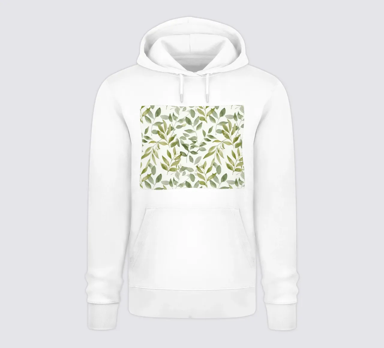 Boho Vintage Botanico Verde Foglie Cottagecore Floreale felpa con cappuccio da Gentle Echoes Art
