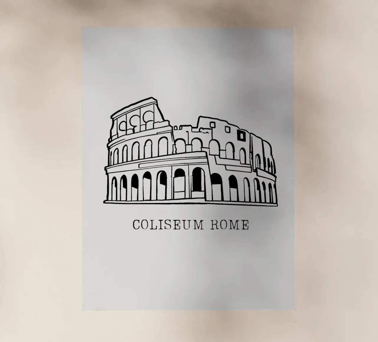 Colosseum in Rome pellicola backlit da ramosashop