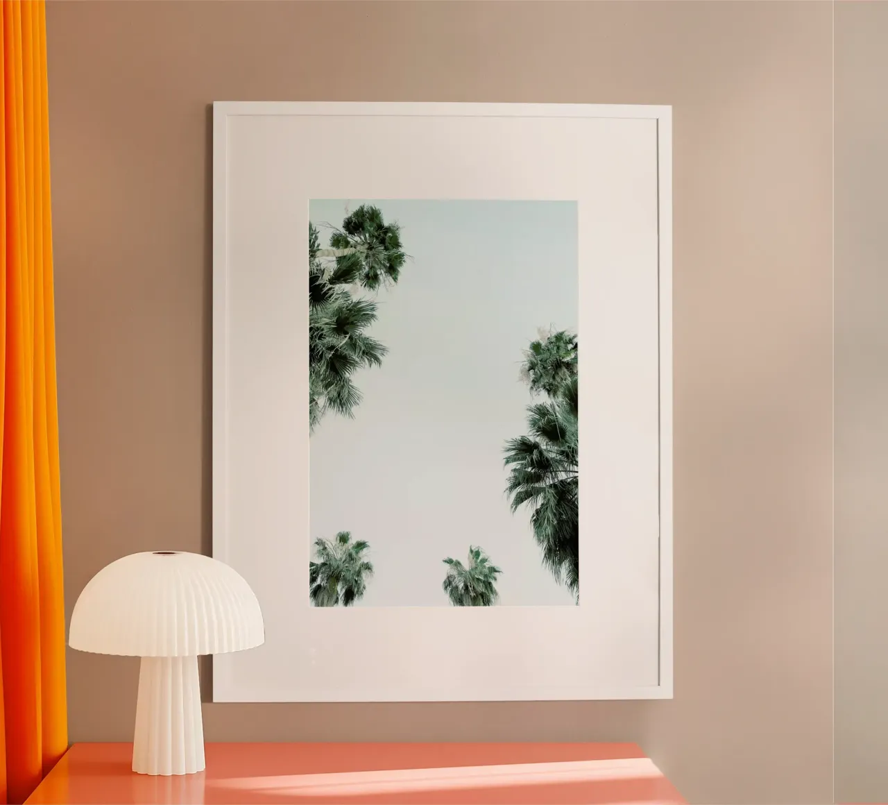 Palm Springs poster con telaio in plastica da Shot By Clint