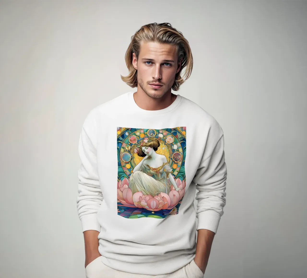 Ninfea felpa da Art-Nouveau-Dsg