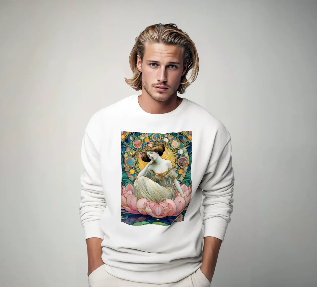 Ninfea felpa da Art-Nouveau-Dsg