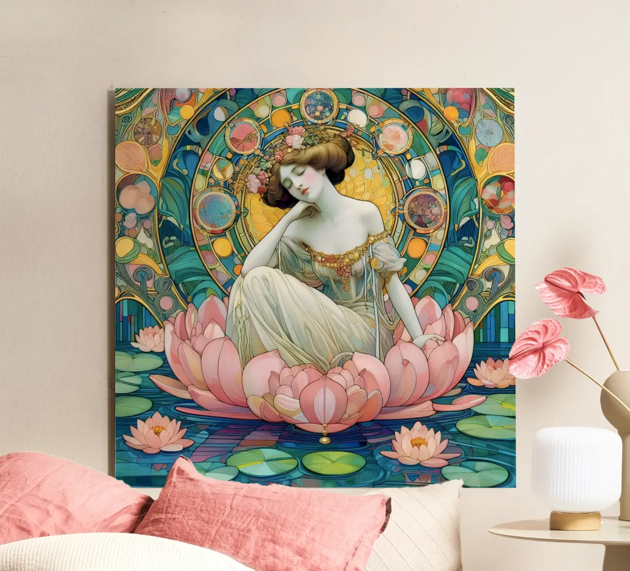 Ninfea pannello forex da Art-Nouveau-Dsg