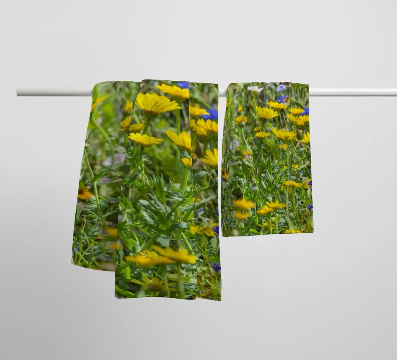 Untamed Beauty: Wildflower Field Elegance towel by Curious Collections by Marielle Leenders