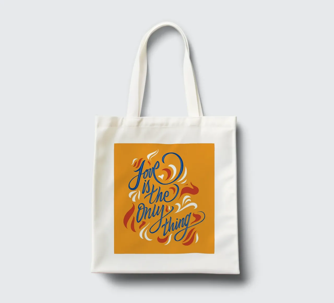 Love is the only thing tote bag by Glettering