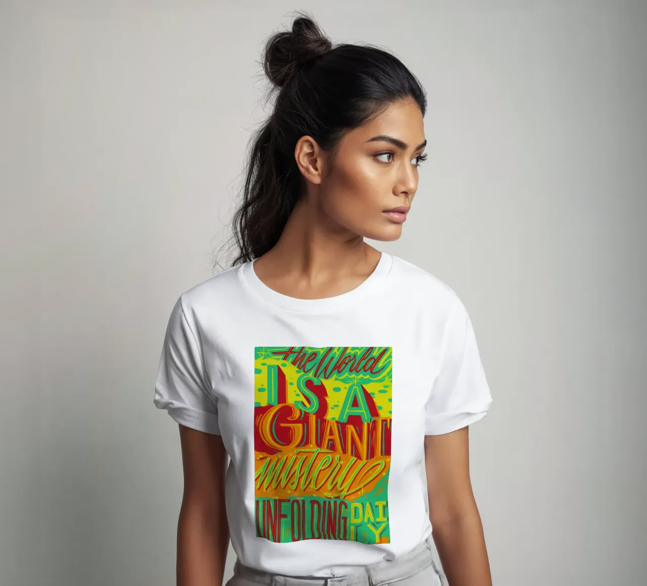 The world is a giant mistery unfolding daily t-shirt da Glettering