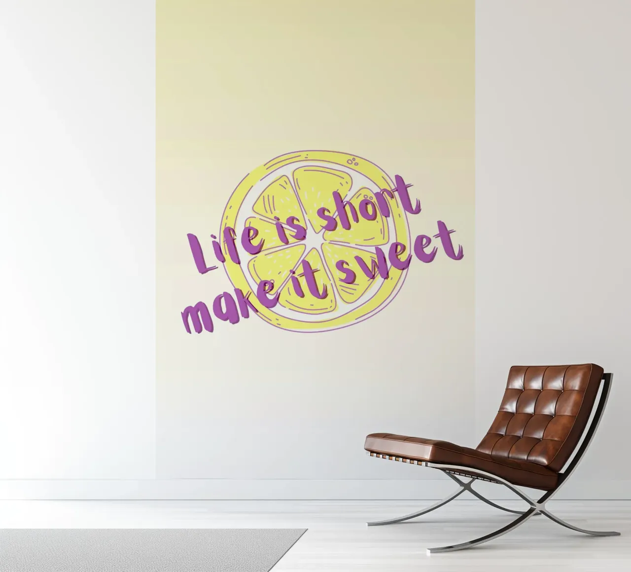 Het leven is kort maak het zoet fotobehang van ArtDesign by KBK