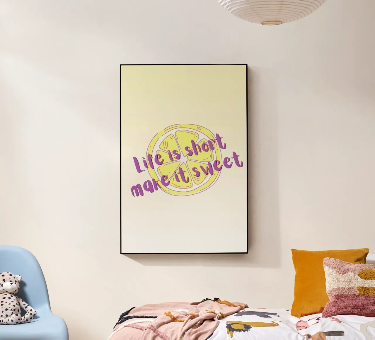 Das Leben ist kurz, mach es süß Acryl-Glas von ArtDesign by KBK