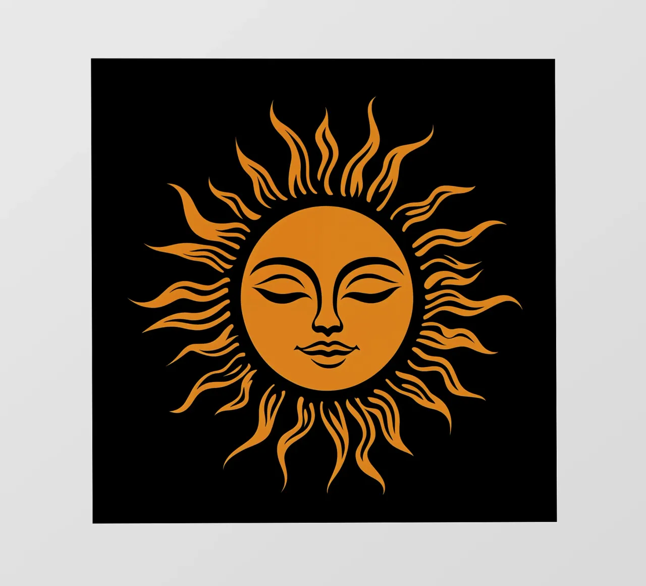 Logo del sole femminile e amichevole pellicola backlit da Autofocus