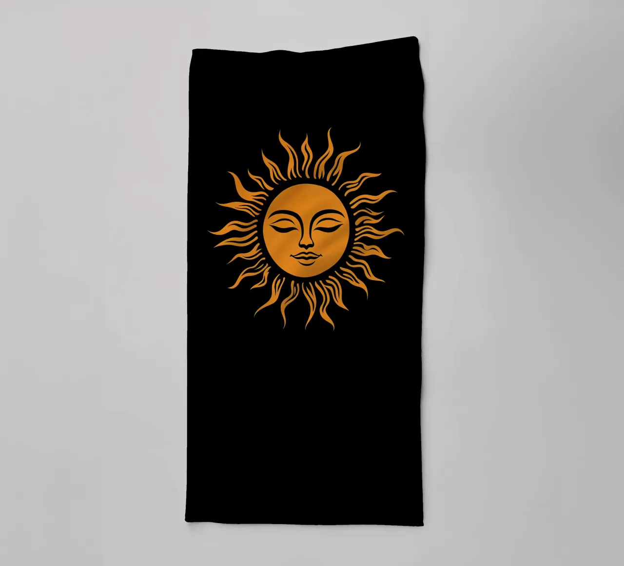 Logo del sole femminile e amichevole asciugamano da bagno da Autofocus