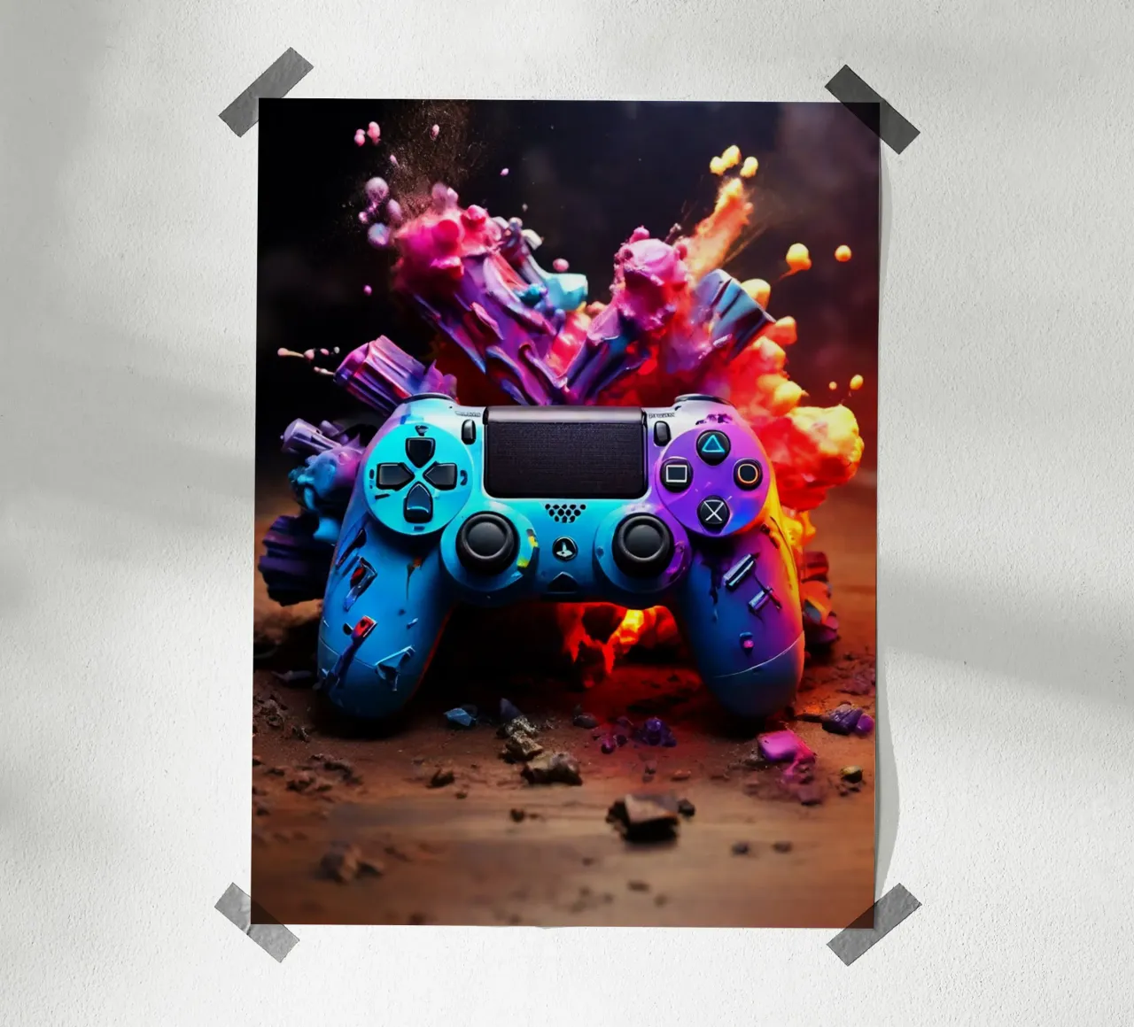 Arte del gioco poster con telaio in alluminio da ArtDesign by KBK