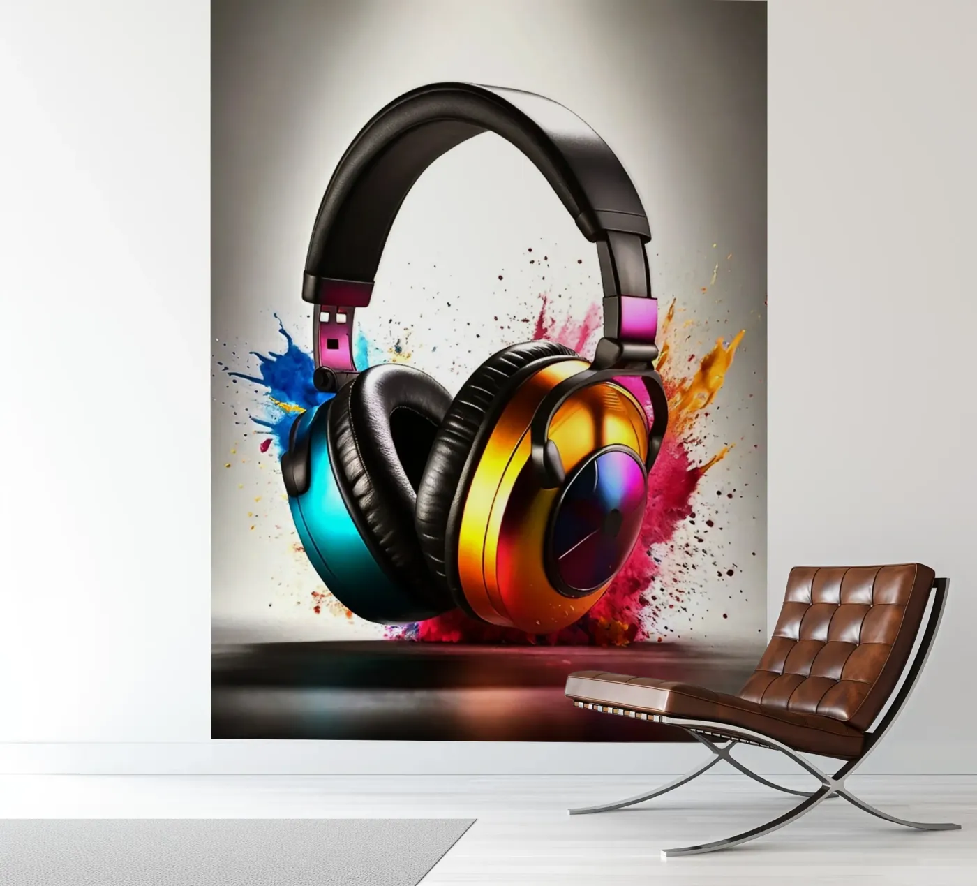 Hoofdtelefoon fotobehang van ArtDesign by KBK