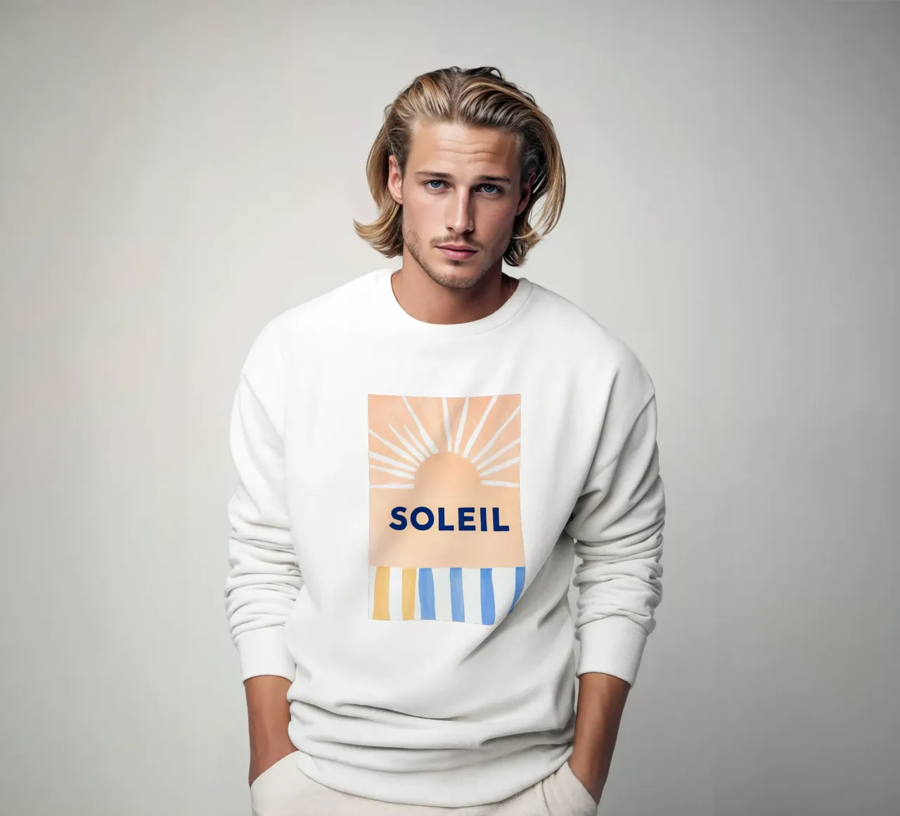 Pastello Soleil Amore felpa da Carinaprint