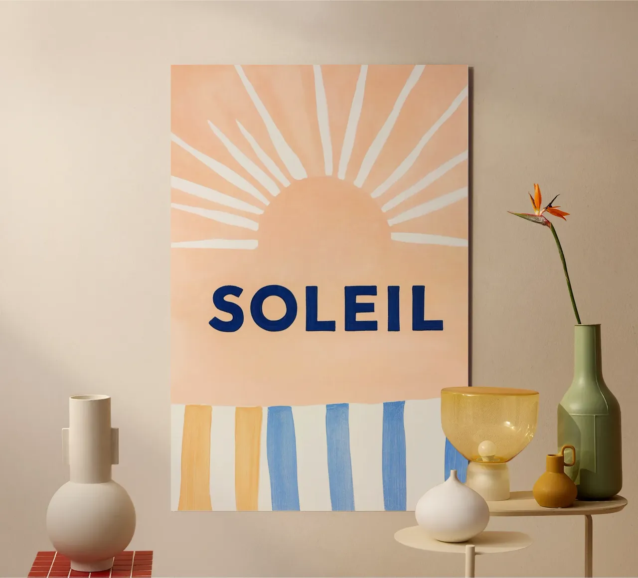 Pastello Soleil Amore alluminio dibond da Carinaprint