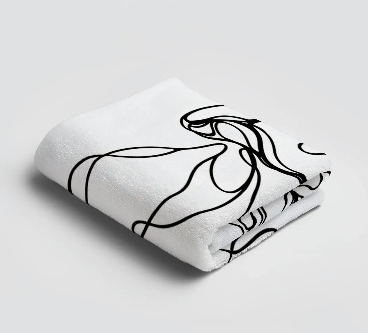 Cane Boxer Line Art asciugamano da bagno da WijdevenDesign