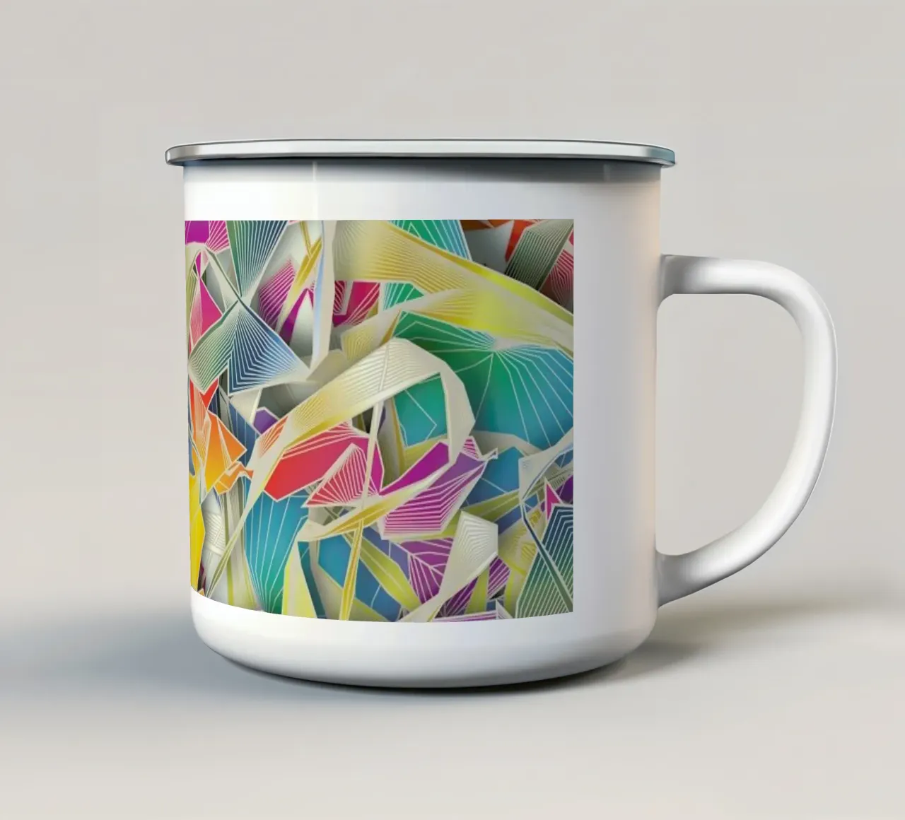 Curiosity taza de esmalte de Angelo Cerantola