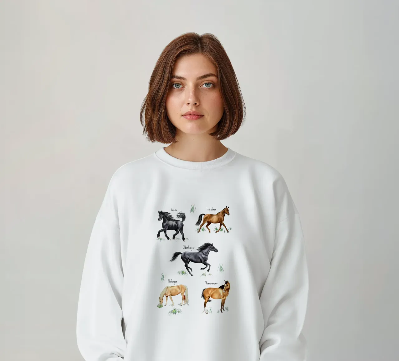 Cavalli e pony n. 02 felpa da Moonlit Illustrations
