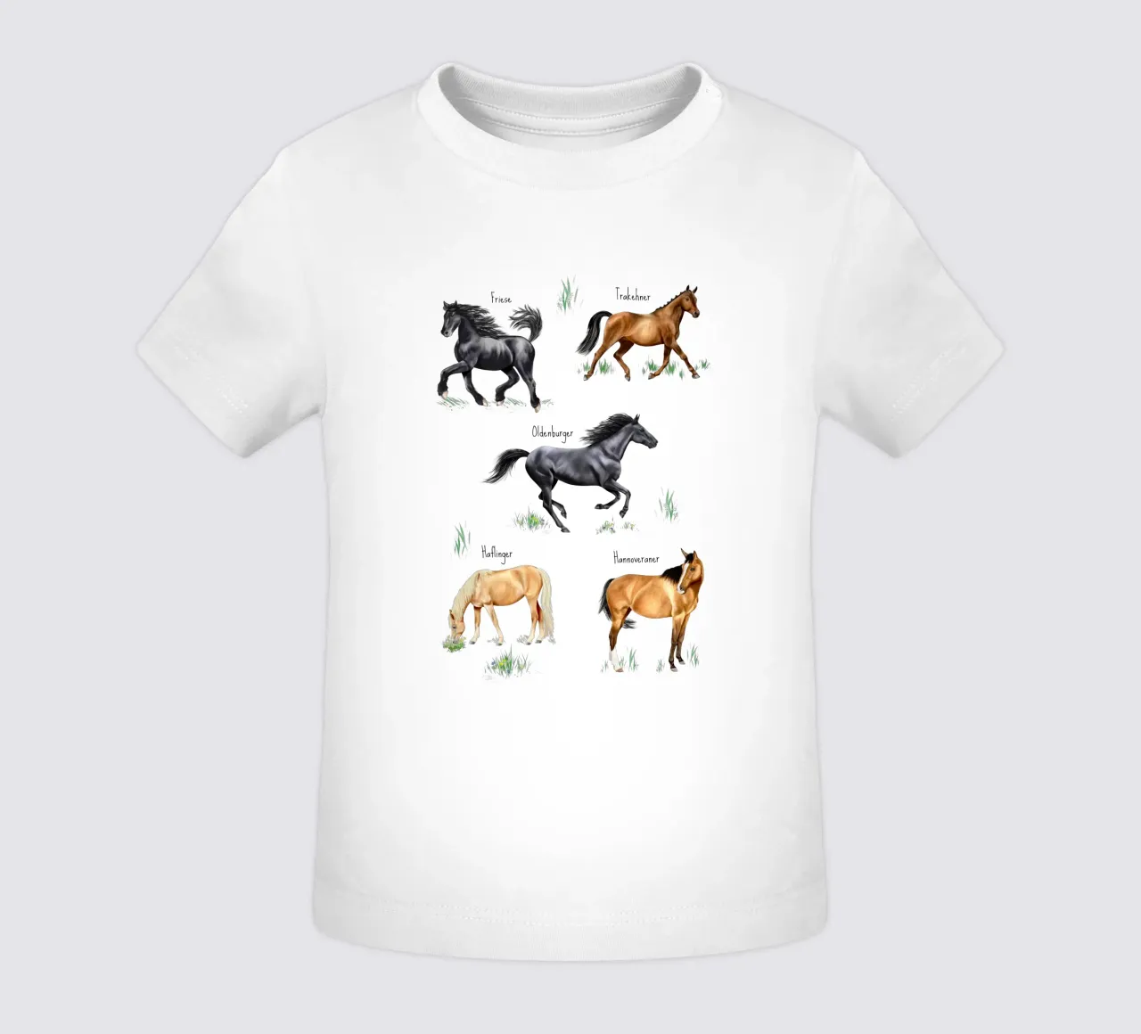 Cavalli e pony n. 02 maglietta neonato da Moonlit Illustrations