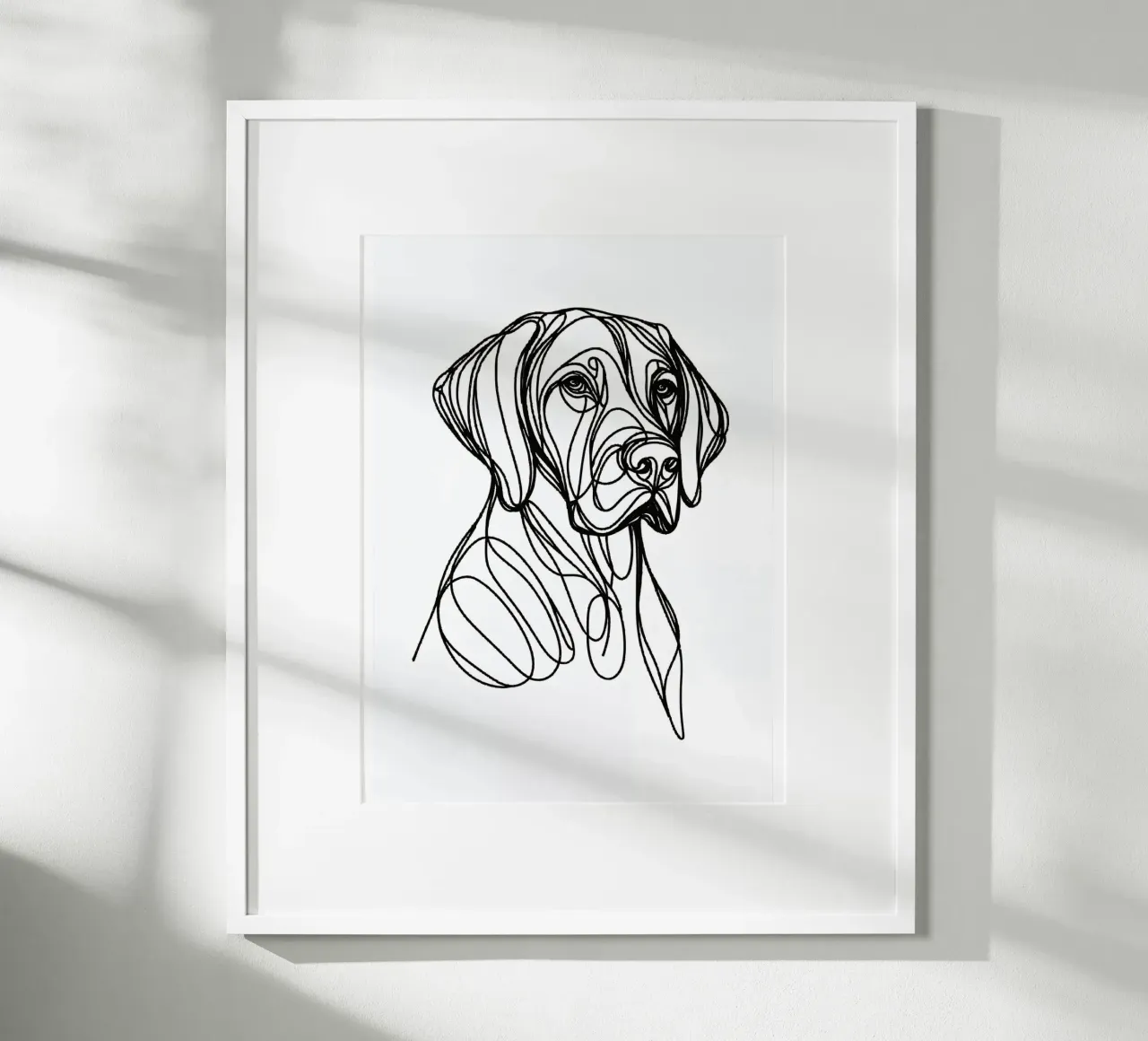 Cane tedesco Line Art carta hahnemühle da WijdevenDesign