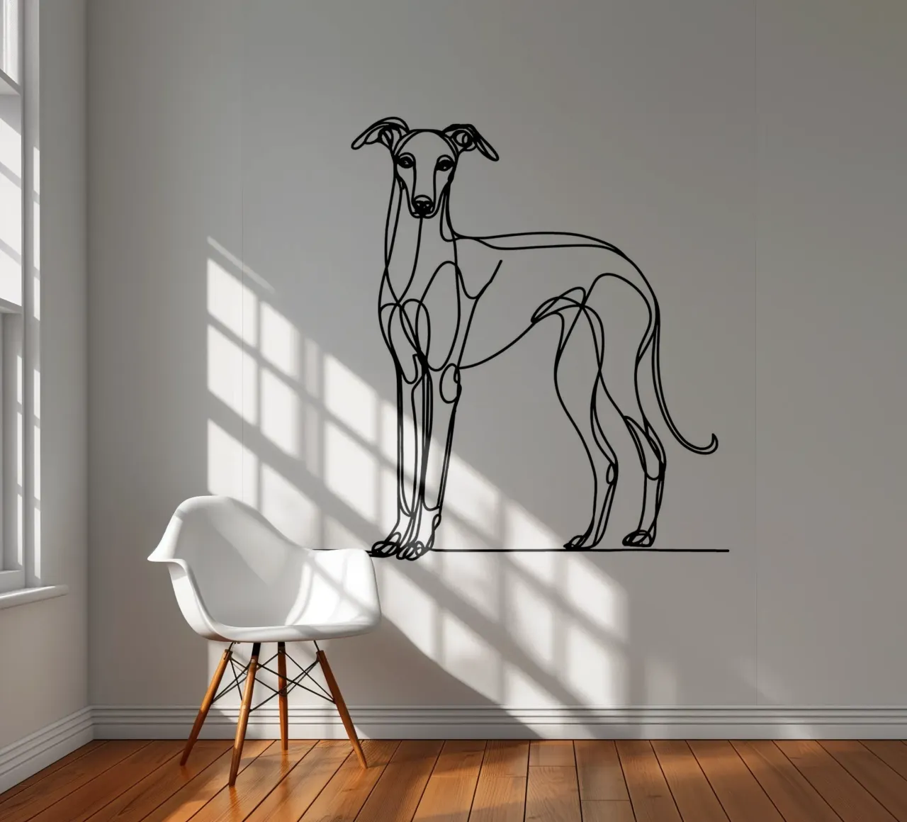Greyhound Dog Line Art photo wallpaper by WijdevenDesign