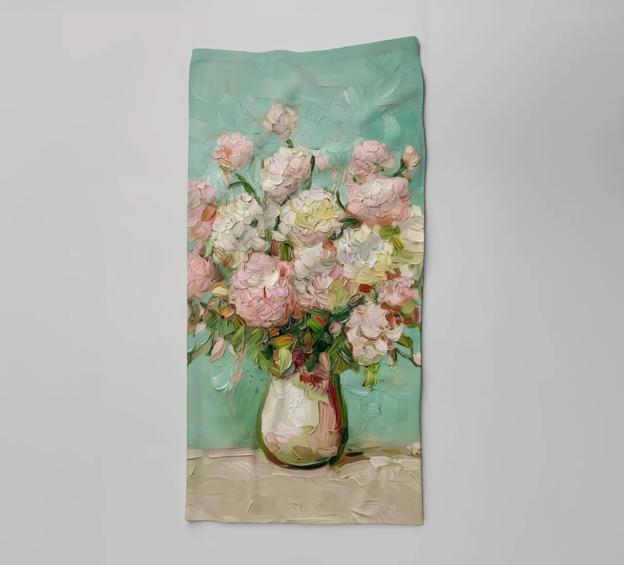 Bouquet rosa in fiore asciugamano da bagno da Carinaprint