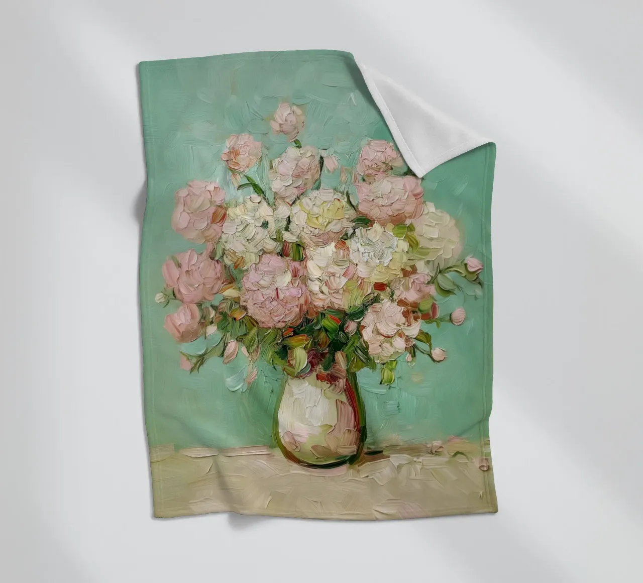 Bouquet rosa in fiore coperta in pile da Carinaprint