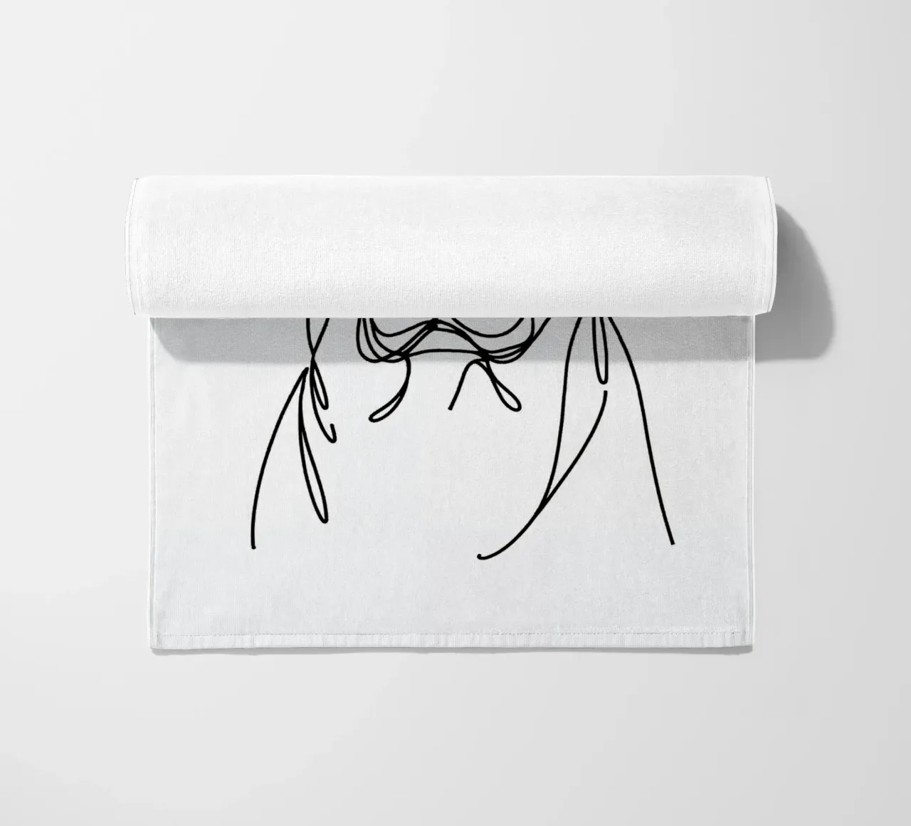 Cane Labrador Line Art telo mare da WijdevenDesign