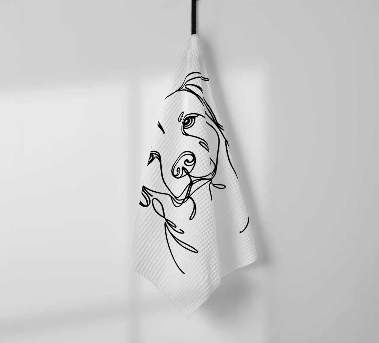 Cane Labrador Line Art canovaccio da cucina da WijdevenDesign