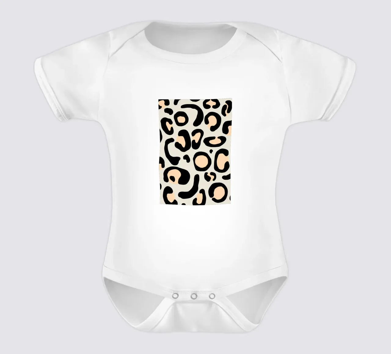 Leopard I body neonato maniche corte da BAINAI