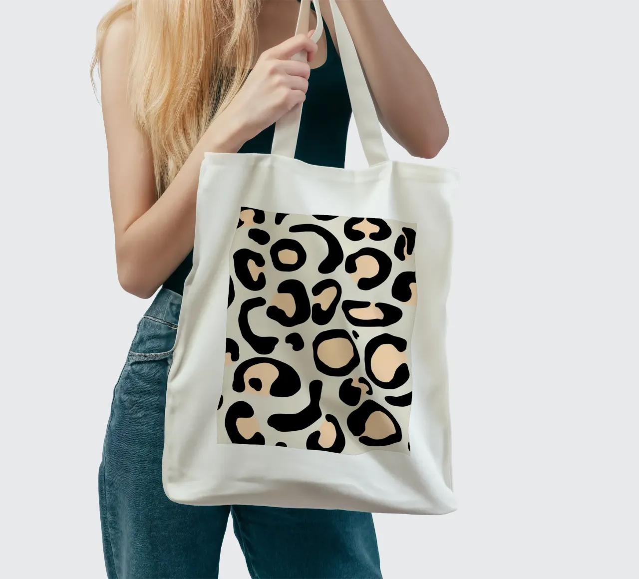 Leopard I borsa in juta da BAINAI